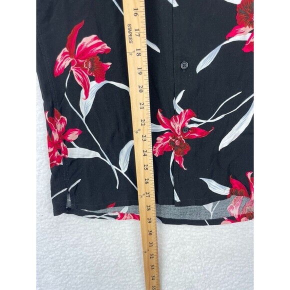 Express Floral Hawaiian Shirt Men’s Size XS Rayon Short Sleeve Button Up NWT - Picture 5 of 7